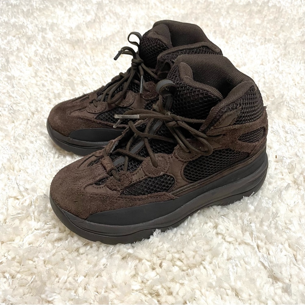 Yeezy Kids Brown High-Top Boots